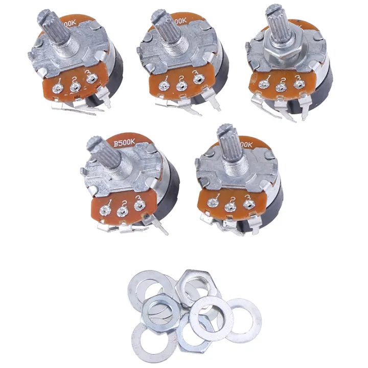 5PCS%20Switch%20Carbon%20Potentiometer%20B500K%20WH138-4%20Ohm%20Single%20Linear%20With%20Switch%20-%20Image%203