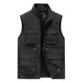 Large Size Men's Vest Fishing Hunting Summer Vests Sleeveless Tactical Military Work Coats Outdoor Multi Pocket Windproof Jacket BunnyGarden. 