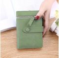 New Ladies Wallet Female Short Japanese and Korean Version Trendy Small Fresh School Girls Multifunctional Folding Small Purse Wallet.