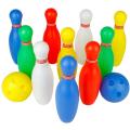 Kids Bowling Set 6 Pins 2 Balls Plastic Ball Indoor Sport Games. 