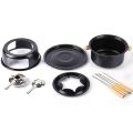 Chocolate Fondue Maker Set Multifunction Carbon Steel Ice Cream Chocolate Cheese Hot Pot Melting Pot Fondue Set.