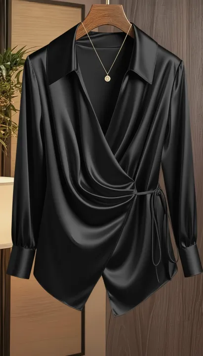 Women%E2%80%99s%20Soft%20Satin%20Silk%20Top%20%E2%80%93%20Stylish%20Wrap%20Design%20-%20Image%202