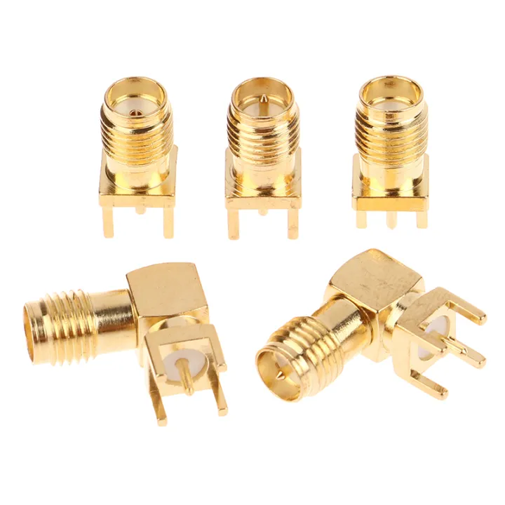 Innovative%202PCS%20RF%20Copper%20Connector%20Plug%20Socket%20SMA%20Female%20Jack%20Male%20Plug%20Adapter%20Solder%20Edge%20PCB%20Straight%20Right%20Angle%20Mount%20Tetuo%20-%20Image%203