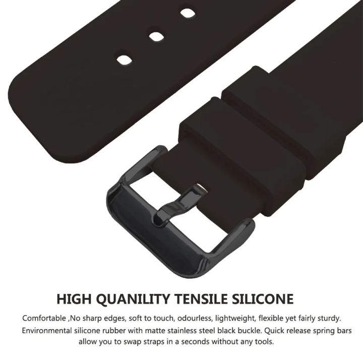Fashion%20Watch%20Straps%2014/16/18/19/20/21/22/24%20mm%20Silicone%20Samsung%20Galaxy,%20Garmin%20Huawei%20Soft%20Rubber%20Watch%20Bands%20Multiple%20Colors%20-%20Image%202