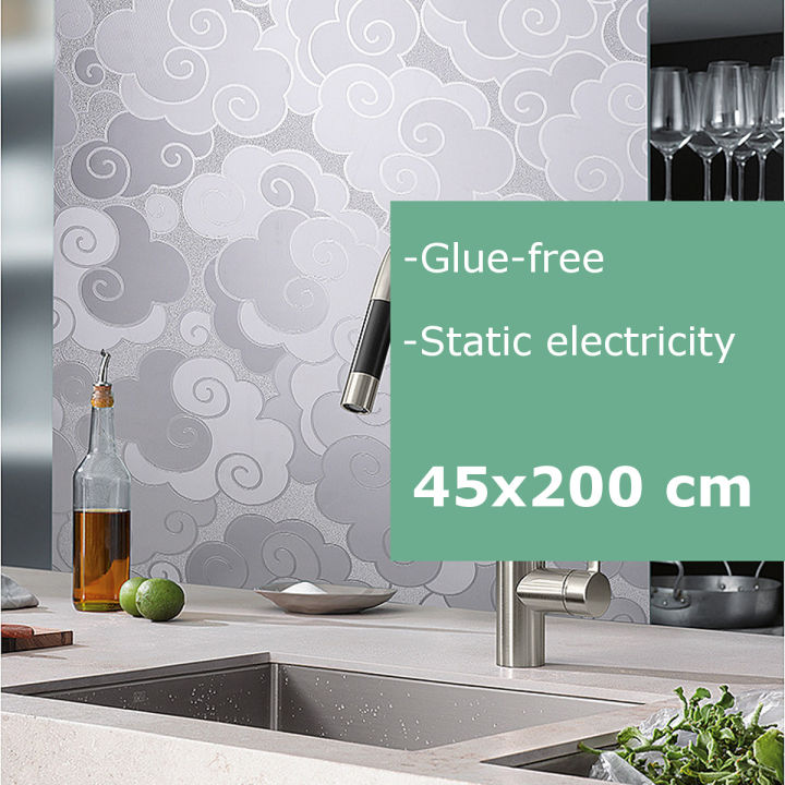 cloud pattern glue-free electrostatic glass paste cellophane living room window decoration stickers