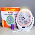 JOYKALY YG-718 Rechargeable 2400mAh Lithium Battery Strong Wind Portable Fan With LED Lamp. 