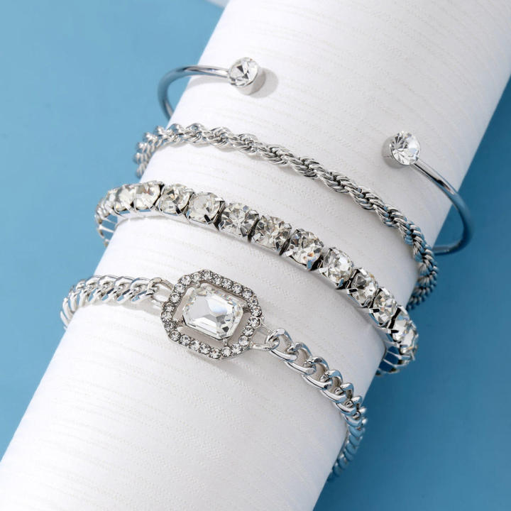 4Pcs/set%20Retro%20Bracelet%20for%20Women%20Girls%20Crystal%20Shiny%20Adjustable%20Opening%20Chain%20Bracelets%20Punk%20Bangle%20Charm%20Bracelets%20Jewelry%20Gift%20-%20Image%206