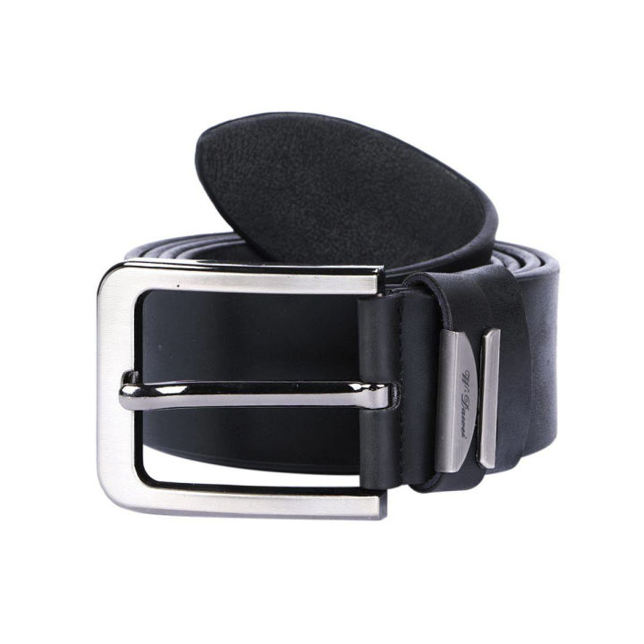 Black Leather Formal Belt For Men - Belt For Men