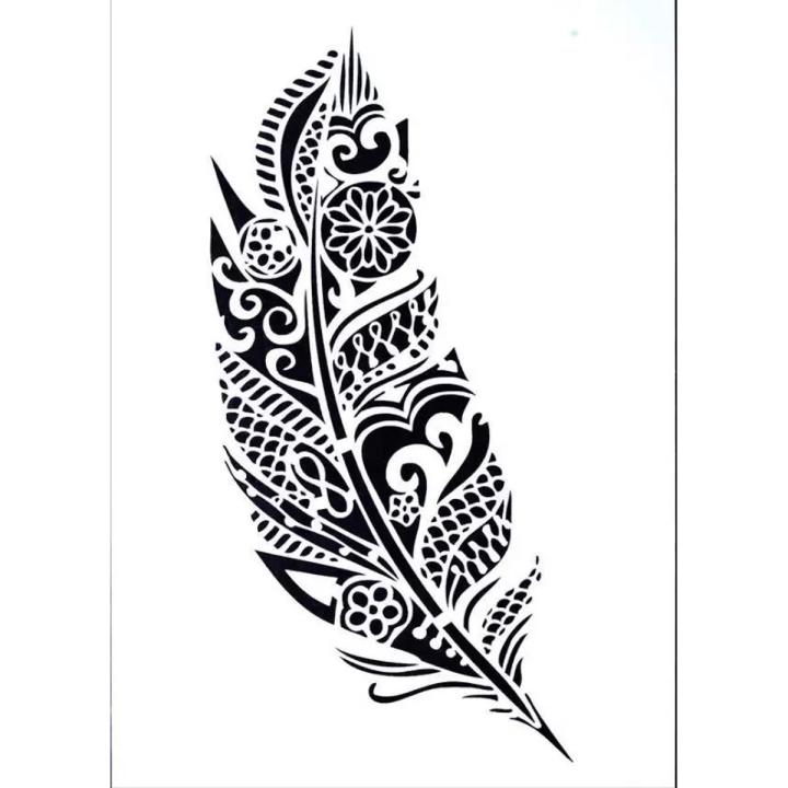 Stencil for Wall & Fashion Painting Template 10in by 8in.