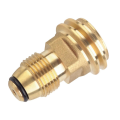 Propane Tank Adapter Converts POL LP Tank Service Valve to QCC1 / Type1 Hose or Regulator. 