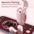 New Fashionable Bluetooth Wireless Headphone Heart Shaped TWS Headset Women's Heart Shaped In-Ear Earbuds Couple Earphone Presen. 