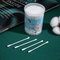 Baby paper Cotton Swabs Fine Stem Buds- CN 200pcs -1Dibba. 