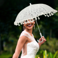 Handheld Parasol Bride Parasol Dance Lace Mini Umbrella Wedding Accessories Wedding Bride Mini Umbrella. 