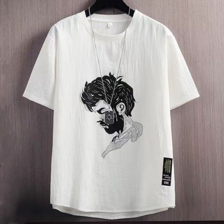 %E3%80%90Two-piece%20set%E3%80%91Ice%20Silk%20Summer%20Korean%20Style%20Loose%20Embroidery%20Youth%20MenTT-shirt%20Fashionable%20All-Matching%20-%20Image%206