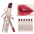 Lipstick Lip Line 2-in-1 Cross Border Lip Liner with Non-stick Cup Long-Lasting Waterproof Matte Lipstick Lipstick Set 12 Colors. 