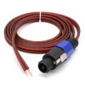 Speakon Speaker Cable Bare Wire Open End Cable, Speakon to Speaker Wire Audio Cord Amplifier Connection Cord for DJ/PA. 