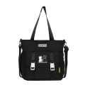 College style big bag women's bag student large capacity class commuting shoulder bag make-up school bag casual crossbody bag men.