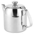 Coffee Pot Teapot Stainless Steel Kettle Cold Water Jug Short Spout for Hotel Restaurant. 