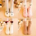 3D Winter Women Gift Thick Fluffy Velvet For Year Sock Fleece Christmas Coral Christmas Sockss.