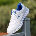 Spring and Summer Leather Surface Sneakers Waterproof Casual Shoes White Running Shoes Student Fashionable Shoes White Sneakers Unisex Shoes Tennis Shoes.