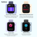 Fashions COLMI P71 Voice Calling Smartwatch Men Health Monitoring IP68 Waterproof Sales promotion Smart Notifications Voice Assistant Smart Watch Women.