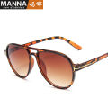 Double bridge large frame toad mirror retro round frame T-shaped sunglasses men's aviator sunglasses cross-border glasses. 