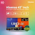 Hisense Fair Elecetronics Official 43″  43A6F3 4K Google TV (official Brand warranty ) 🚚 Free Delivery  💳 0% EMI Available with Free Delivery. 