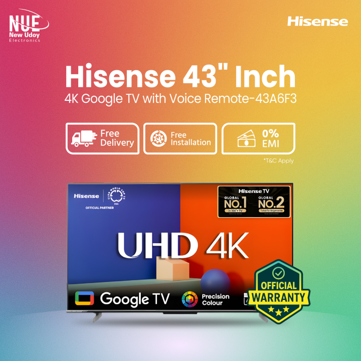 Hisense%20Fair%20Elecetronics%20Official%2043%E2%80%B3%20%2043A6F3%204K%20Google%20TV%20(official%20Brand%20warranty%20)%20%F0%9F%9A%9A%20Free%20Delivery%20%20%F0%9F%92%B3%200%25%20EMI%20Available%20with%20Free%20Delivery%20-%20Image%202