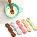 SOME Baby-Led Weaning Silicone Spoon Learning Feeding Scoop Training Utensils Newborn Toddler Tableware.