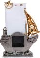 Ship Style Photo Frame with Clock for Study Table, Photo Frame Collages with Clock, 45 Gram, Multicolor, Pack of 1.