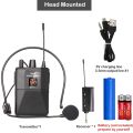 UHF Wireless Headset Microphone with Transmitter Receiver LED Digital Display Bodypack Transmitter for Teaching Live Performance. 