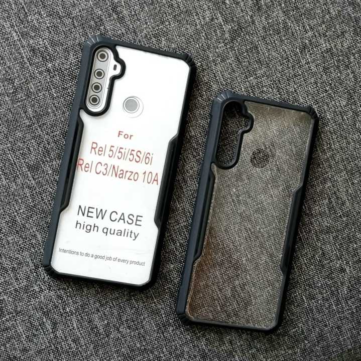 Realme C3 Xundd Cases Shockproof TPU Bumper Hard Clear Acrylic