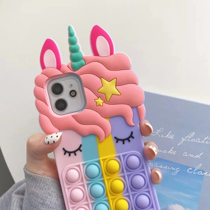 %E3%80%90Sarcasmsm%E3%80%91Decompression%20Rainbow%20Unicorn%20for%20Samsung%20A32%20Phone%20Case%20Redmi%20Note10%20Eyelash%20Horse%20A15%20Protective%20Sleeve%20-%20Image%202