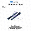 For Apple iPhone 15 Pro New Bottom Screw Pentalobe Dock Connector Screw Replacemnt Parts.