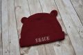 Personalized Baby Name Hat with Name Custom Newborn Nursery Beanie Bonnet Personnalisé nom bébé nouveau-né Cadeau de naissance. 