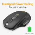 Wireless mouse computer ergonomic mause 2.4G Optical Silent pc mice Mini 4 Buttons 2000DPI Noiseless usb mouse for laptop pc mac. 