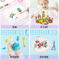 Children Drawing Toys Silicone Painting Mat Set for Children's Day Gift Montessori Graffiti Mat Washable Watercolor Palette Set.