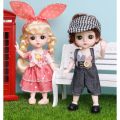 Cute 16cm doll toy princess girl child toy fashion mini doll child birthday gift. 