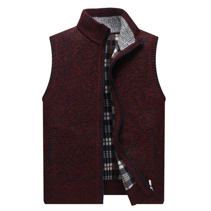 Men's%20Winter%20Thick%20Fleece%20Sweater%20Vests%20Knitted%20Cardigan%20Sleeveless%20Waistcoat%20Male%20Casual%20Sweater%20Vest%20for%20Men%20Clothes%20-%20Image%205