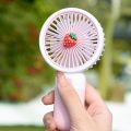 Portable Mini Fan USB Rechargeable Fan, Fruit. 