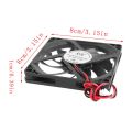 Mini Mini Computer Fans High Quality 12V Oil-containing CPU System Heatsink DC Turbine Black Cooling Cooler Computer. 