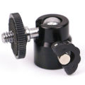 Rotatable Mini Tripod Ball Head 1/4" Screw Rotary Mount Ballhead Stand for Camera Tripod LED Light Flash. 