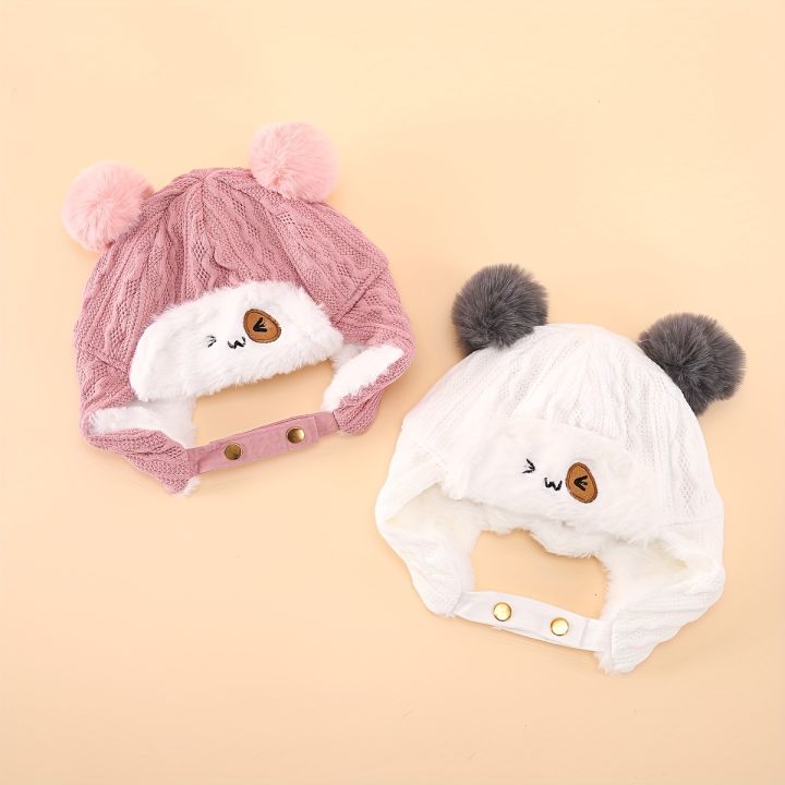 1pc%20Fur%20Ball%20Bear%20Baby%20Ear%20Protection%20Thorn%20Hat%20-%20Image%207