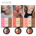 Wholesale FOCALLURE Highlighter Palette Glitter Bronzer Shimmer Powder Creamy Texture Blusher Palette Face Contouring Makeup. 