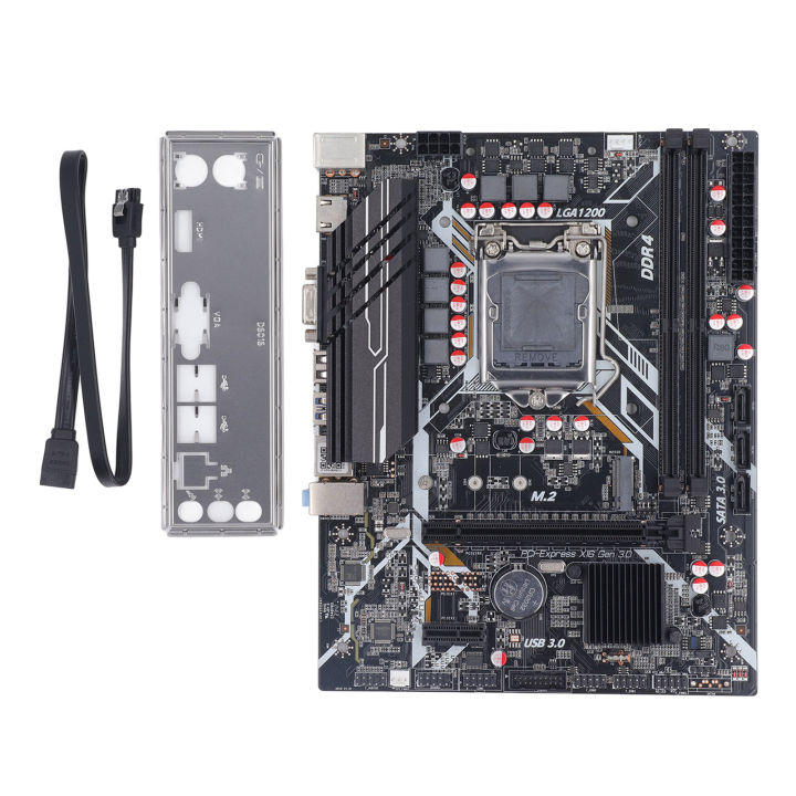 H410%20Motherboard%20Dual%20DDR4%2064GB%20Memory%20NVME%20M.2%20Port%20PCIE%2016X%20Gen%203.0%20Slot%20for%20LGA1200%20CPU%20Gaming%20Motherboard%20with%20Metal%20Heat%20Sink%20-%20Image%202