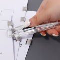 Staple Metal Clip Push Hand Paper Clipper With Refill Fixing Organizing Stapler Reusable Push Clamp For Document File Stationery. 