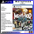 Playstatio5 PS5 Genuine New Game CD METAPHOR Re Fantazio Playstation5 Game Card Ps5 Games METAPHOR Re Fantazio. 