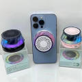 P15 LED Wireless Bluetooth Speaker with Magnetic Phone Holder and RGB Colorful Light. 