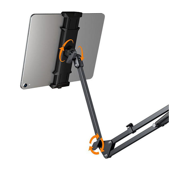 Tablet%20Holder%20For%20Bed%20IPad%20Stand%20360%C2%B0%20Rotating%20Bed%20Tablet%20Mount%20Stand%20With%2090cm%20Metal%20Arm%20For%204.5~12.9%20Inch%20Phone%20Tablet%20Bracket%20Huiye%20-%20Image%207