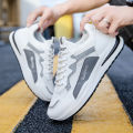 Men's Shoes Summer Breathable Trendy Wild Running Men's Casual Sports Mesh Shoes Men's White Daddy Shoes.